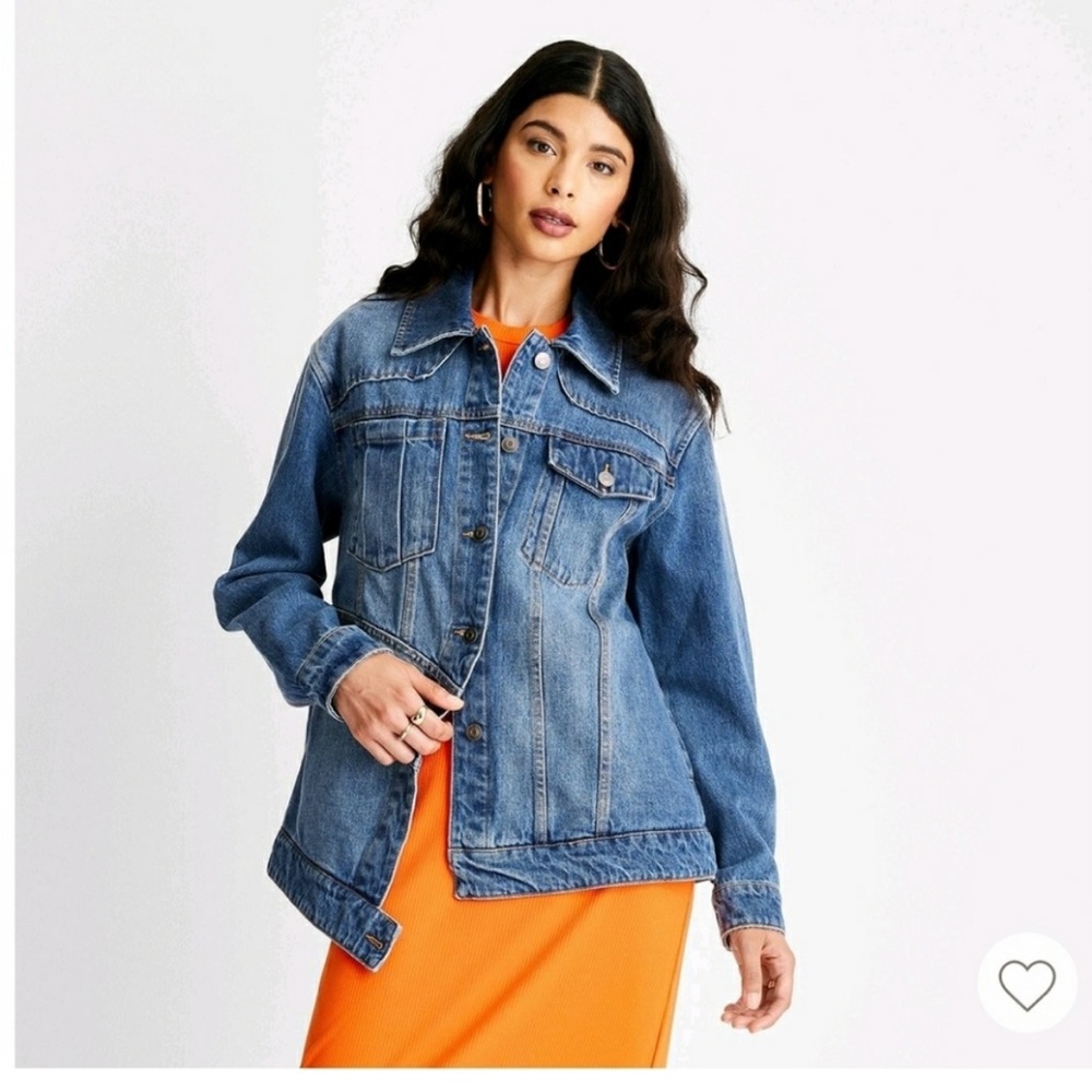 Target Blue Jean Jacket Classic Trucker Style